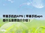 苹果手机的APN（苹果手机apn是什么意思简介介绍）