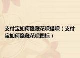 支付宝如何隐藏花呗借呗（支付宝如何隐藏花呗图标）