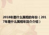 2018年是什么属相的年份（2017年是什么属相年简介介绍）