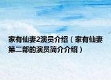 家有仙妻2演员介绍（家有仙妻第二部的演员简介介绍）