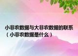 小非农数据与大非农数据的联系（小非农数据是什么）