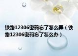 铁路12306密码忘了怎么弄（铁路12306密码忘了怎么办）