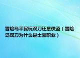 冒险岛平民玩双刀还是侠盗（冒险岛双刀为什么是土豪职业）