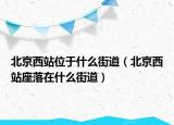 北京西站位于什么街道（北京西站座落在什么街道）