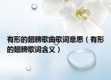 有形的翅膀歌曲歌词意思（有形的翅膀歌词含义）