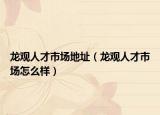 龙观人才市场地址（龙观人才市场怎么样）