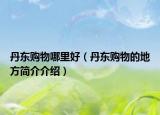 丹东购物哪里好（丹东购物的地方简介介绍）