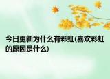 今日更新为什么有彩虹(喜欢彩虹的原因是什么)