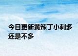 今日更新黄辣丁小刺多还是不多