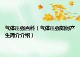 气体压强百科（气体压强如何产生简介介绍）