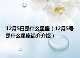 12月5日是什么星座（12月5号是什么星座简介介绍）
