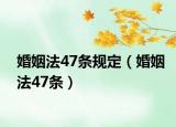婚姻法47条规定（婚姻法47条）