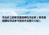 书法史上的草圣是指哪位书法家（草圣是指哪位书法家与张旭齐名简介介绍）