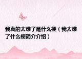 我真的太难了是什么梗（我太难了什么梗简介介绍）