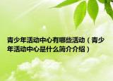 青少年活动中心有哪些活动（青少年活动中心是什么简介介绍）