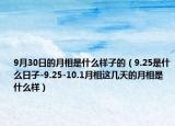 9月30日的月相是什么样子的（9.25是什么日子-9.25-10.1月相这几天的月相是什么样）