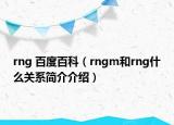 rng 百度百科（rngm和rng什么关系简介介绍）