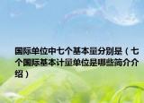 国际单位中七个基本量分别是（七个国际基本计量单位是哪些简介介绍）