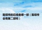 甄嬛传的后续是哪一部（甄嬛传会有第二部吗）