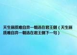 天生丽质难自弃一朝选在君王侧（天生丽质难自弃一朝选在君王侧下一句）