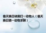 偷天换日谜底打一动物人（偷天换日猜一动物求解）