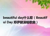 beautiful day什么歌（Beautiful Day 郑伊健演唱歌曲）