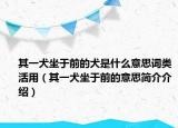 其一犬坐于前的犬是什么意思词类活用（其一犬坐于前的意思简介介绍）