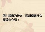 四川观察为什么（四川观察什么梗简介介绍）