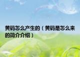 黄码怎么产生的（黄码是怎么来的简介介绍）