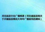河北旅游文化广播频道（河北省旅游局关于开展旅游惠民大拜年广播宣传的通知）