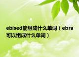 ebised能组成什么单词（ebra可以组成什么单词）