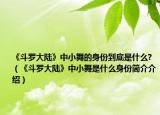《斗罗大陆》中小舞的身份到底是什么?（《斗罗大陆》中小舞是什么身份简介介绍）