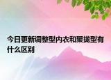 今日更新调整型内衣和聚拢型有什么区别