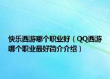 快乐西游哪个职业好（QQ西游哪个职业最好简介介绍）