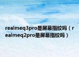 realmeq3pro是屏幕指纹吗（realmeq2pro是屏幕指纹吗）