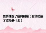 爱情睡醒了结局视频（爱情睡醒了结局是什么）
