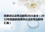 民事诉讼法司法解释2021全文（2022年版最新民事诉讼法及司法解释汇编）