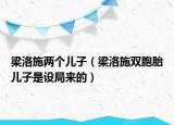梁洛施两个儿子（梁洛施双胞胎儿子是设局来的）