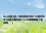 fa-18战斗机（现役的战斗机F-22轰炸机B-2A战斗轰炸机F-117A等都具备了良好的___）