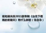 谁知道光良2011新专辑《台北下着雨的星期天》有什么新歌（急急急）