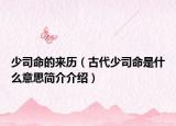 少司命的来历（古代少司命是什么意思简介介绍）