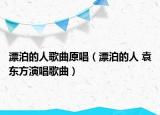 漂泊的人歌曲原唱（漂泊的人 袁东方演唱歌曲）