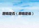 原唱是否（原唱是谁）