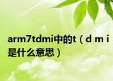 arm7tdmi中的t（d m i是什么意思）