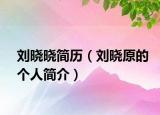 刘晓晓简历（刘晓原的个人简介）