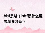 bbf是啥（bbf是什么意思简介介绍）