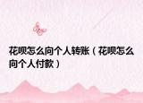 花呗怎么向个人转账（花呗怎么向个人付款）