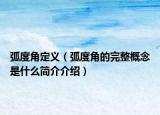 弧度角定义（弧度角的完整概念是什么简介介绍）