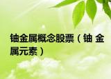 铀金属概念股票（铀 金属元素）