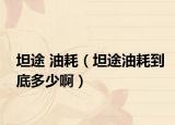 坦途 油耗（坦途油耗到底多少啊）